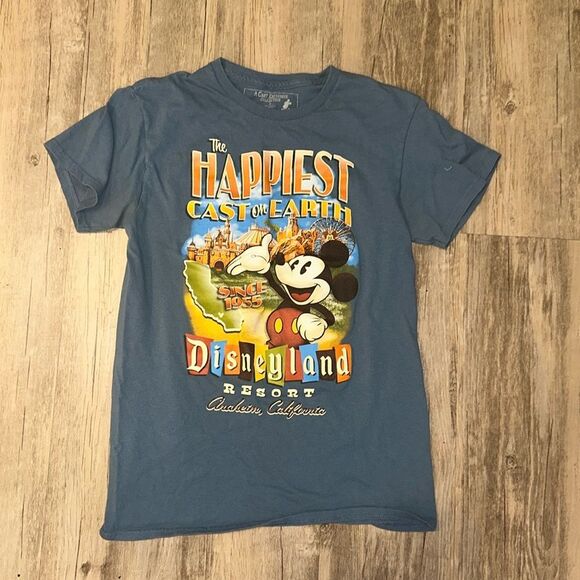 Disneyland Cast Exclusive Sz S Happiest Cast 1955 100% Cotton Fan Collectible - Picture 1 of 4